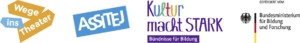 Logos des Förderprogramms "Kultur macht stark"