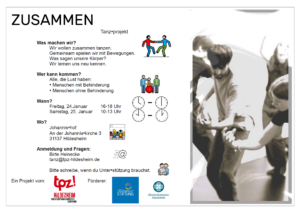 Das Bild zeigt den Flyer zum Projekt in leichter Sprache.