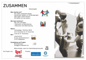 Der barrierearme Flyer zum Projekt.