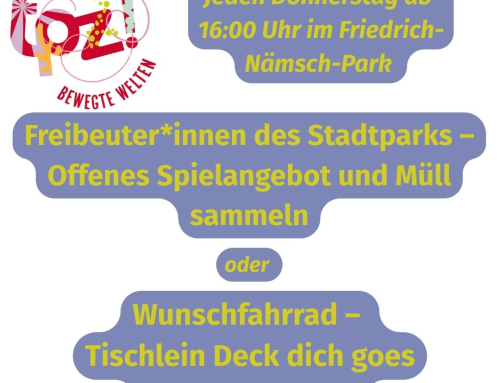 Freibeuter*innen des Stadtparks und Tischlein deck dich goes Wunschfahrrad